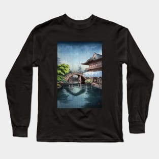 Kameido Tenmangu by Tsuchiya Koitsu Long Sleeve T-Shirt